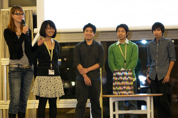 The Australian winners of the 2012 student design competition. (Media Architecture Biennale / Rasmus Steengaard