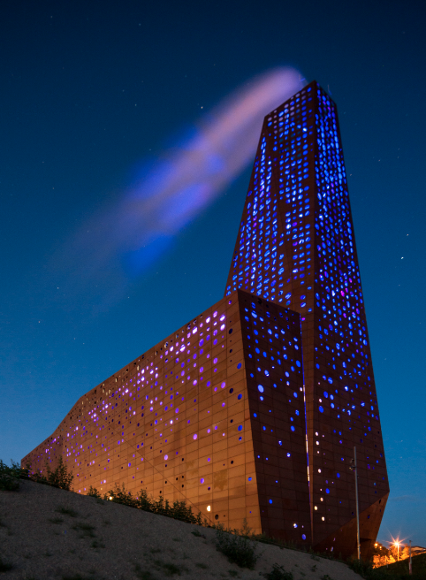 The Energy Tower (Roskilde, Denmark) won in the category 'animated architecture (photo: Time Van De Velde)